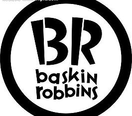 baskin robbins logo 矢量圖片