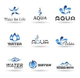 水流水滴 企業logo設計圖片