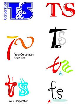 ts英文logo設計圖片