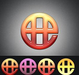 水晶 logo 設計圖片