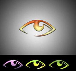眼睛 水晶 logo設(shè)計圖片