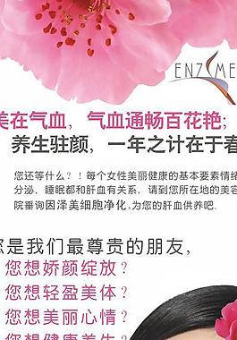养生展架图片