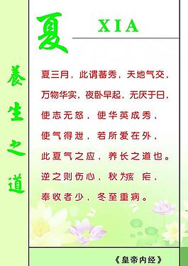 養(yǎng)生之道 夏圖片