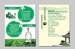 綠色養(yǎng)生宣傳單圖片