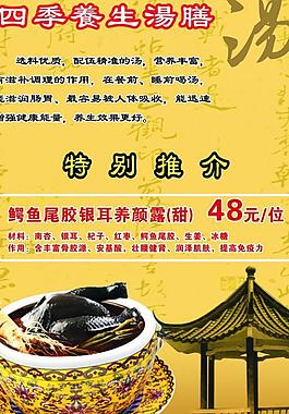 養生湯宣傳單圖片