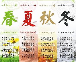 四季養(yǎng)生歌圖片