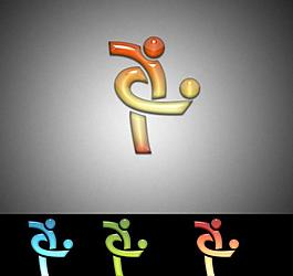 足球 人物 運(yùn)動(dòng) logo設(shè)計(jì)圖片