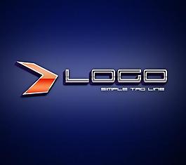 蓝黑色金属logo图片