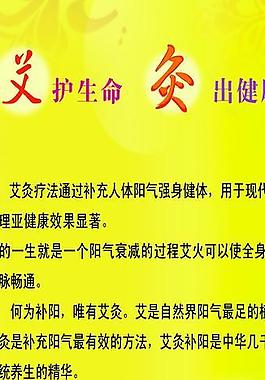 艾炙養生療法海報圖片