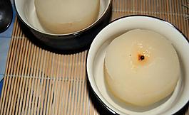 秋季甜品冰糖雪梨圖片