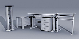 3D辦公家具組合模型