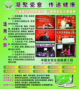 女性健康宣傳板圖片