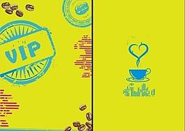 咖啡店會員vip卡圖片