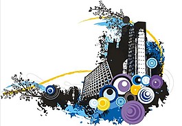 城市矢量插畫