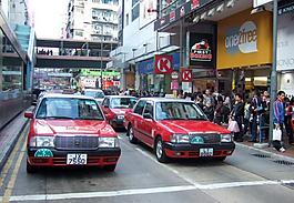 香港旺角街道一瞥圖圖片