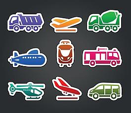 交通工具貼紙圖片