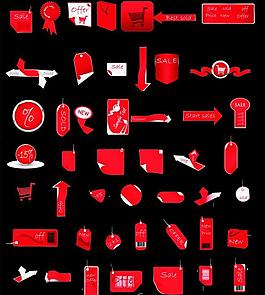 標(biāo)簽 促銷 紅色圖片