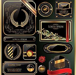 金色歐式標(biāo)簽圖片