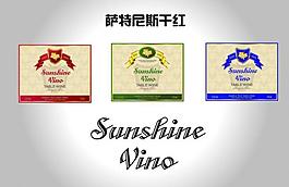 红酒标签图片
