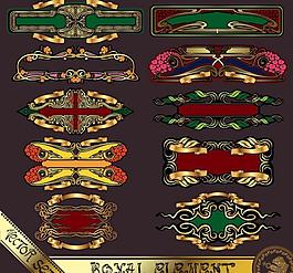 金色歐式徽章標(biāo)簽圖片