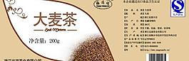 大麥茶 罐裝標(biāo)簽圖片
