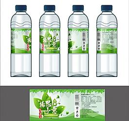 礦泉水純凈水瓶貼瓶型圖片