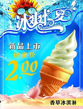 冰淇淋宣傳背景圖片