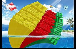 夏天海報圖片