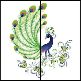 鳳凰移門(mén)素材下載
