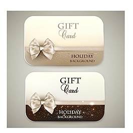 高檔蝴蝶結名片模板