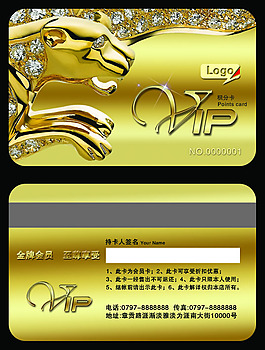 金色會員卡金色藝術VIP字體