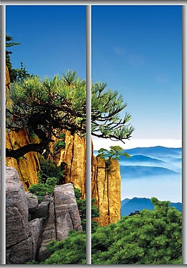山水移門