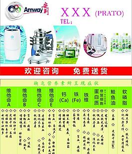 安利名片图片