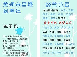淡雅名片圖片