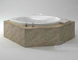 3D豪華浴缸模型素材