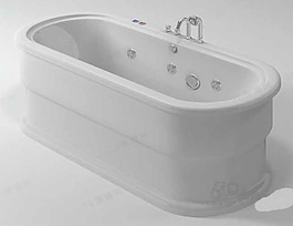 豪華3D浴缸模型