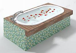 豪華浴缸模型