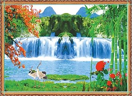 仙鹤山水风景