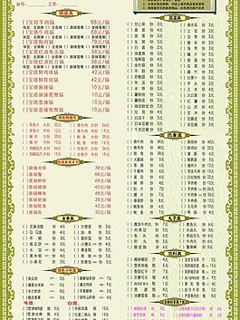 菜單圖片