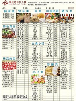 菜單圖片