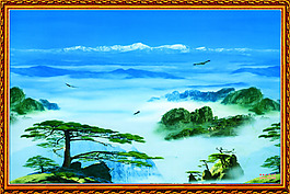 迎客松自然風景