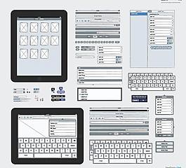 ipad ui矢量圖片