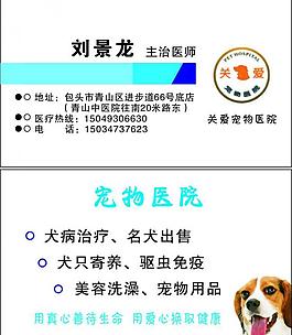 寵物名片圖片