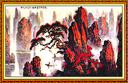 夕陽紅山