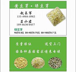 豆芽名片圖片