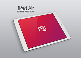 ipadair平板電腦ui設計模版白色