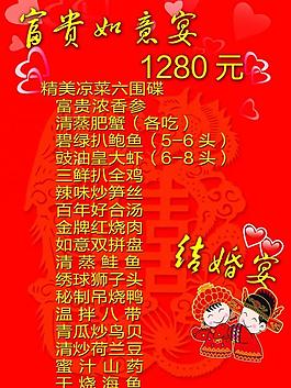婚宴菜單圖片