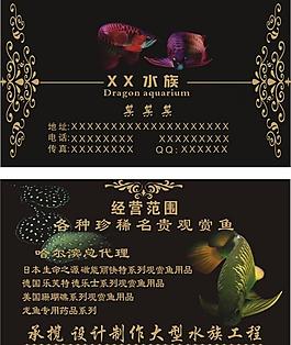 水族名片设计图片