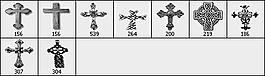 9種十字架高清筆刷