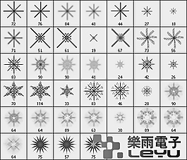 39種高清雪花筆刷
